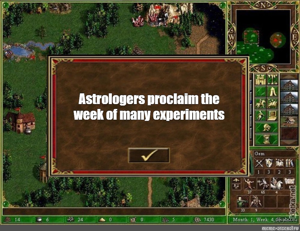 Сomics meme Astrologers proclaim the week of many experiments