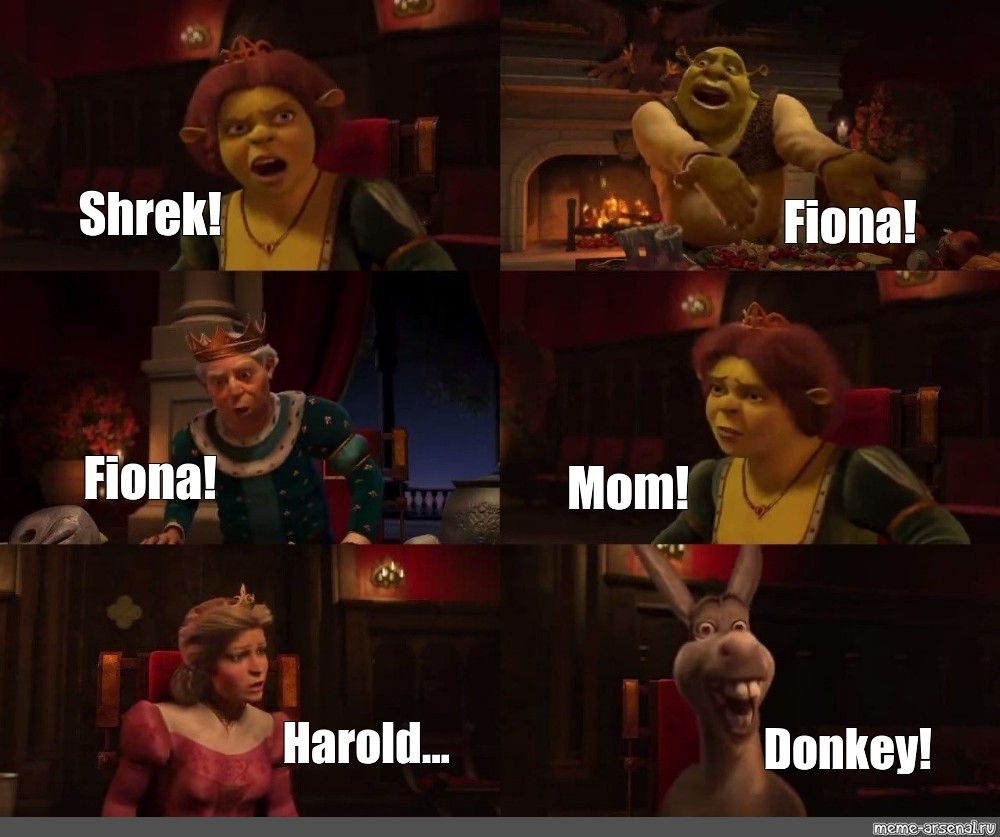 Omics Meme Shrek Fiona Fiona Mom Harold Donkey Comics