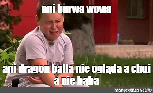 Meme ani kurwa wowa ani dragon balla nie ogląda a chuj a nie baba