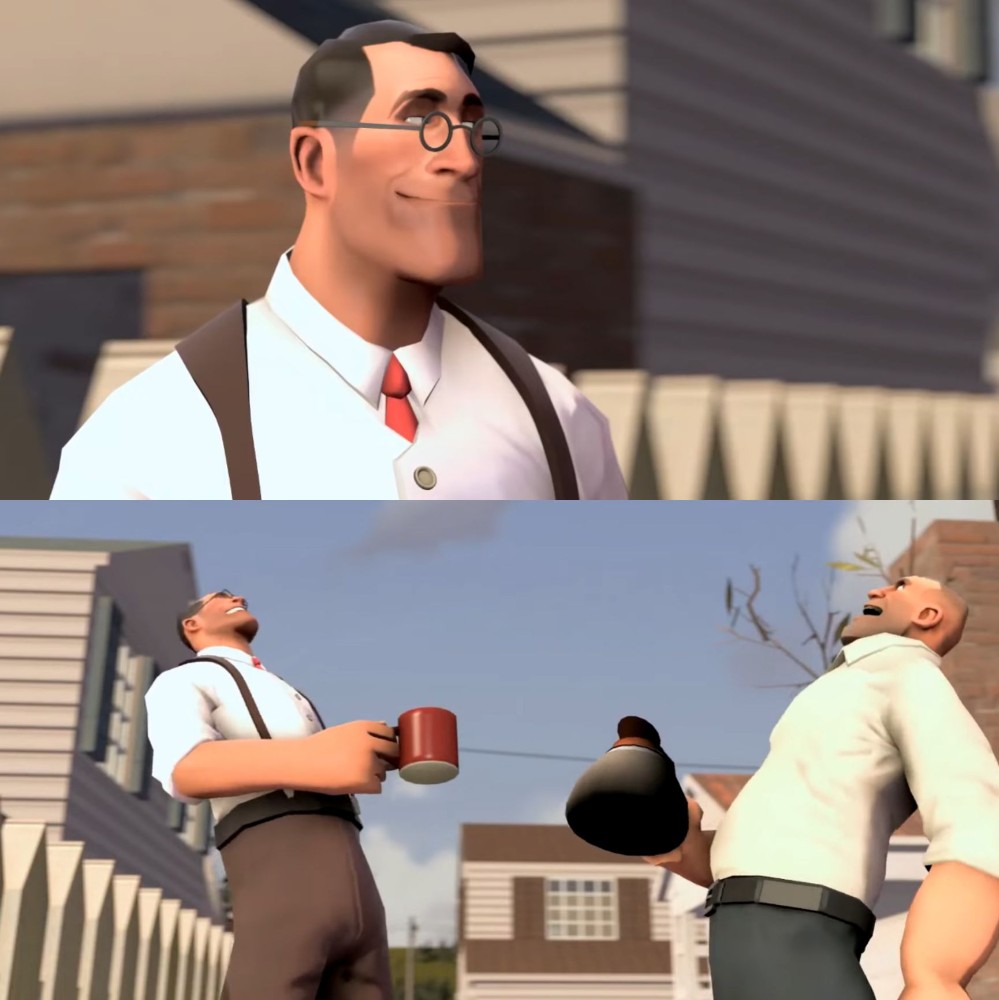 Создать мем tf 2 team fortress 2 вумен хахаха Картинки Meme