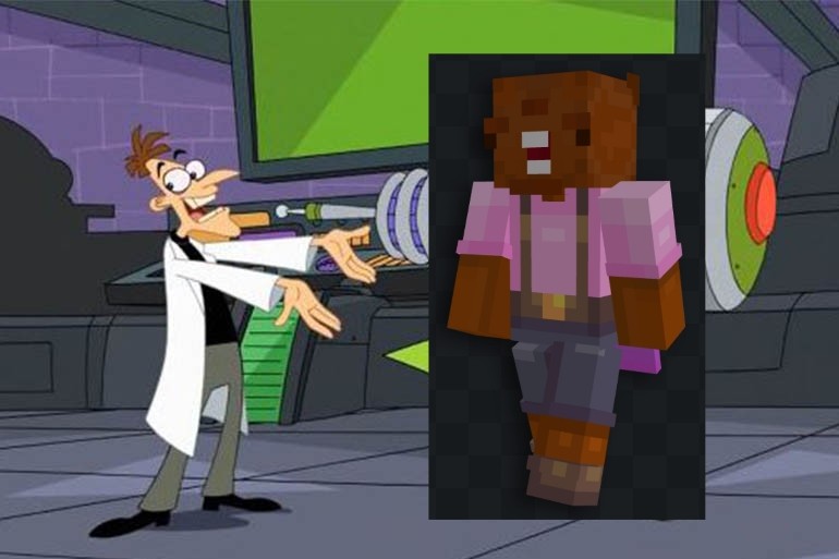 Create meme: heinz fufelschmertz, Phineas and ferb doctor fufillment, fufelshmerts memes inator