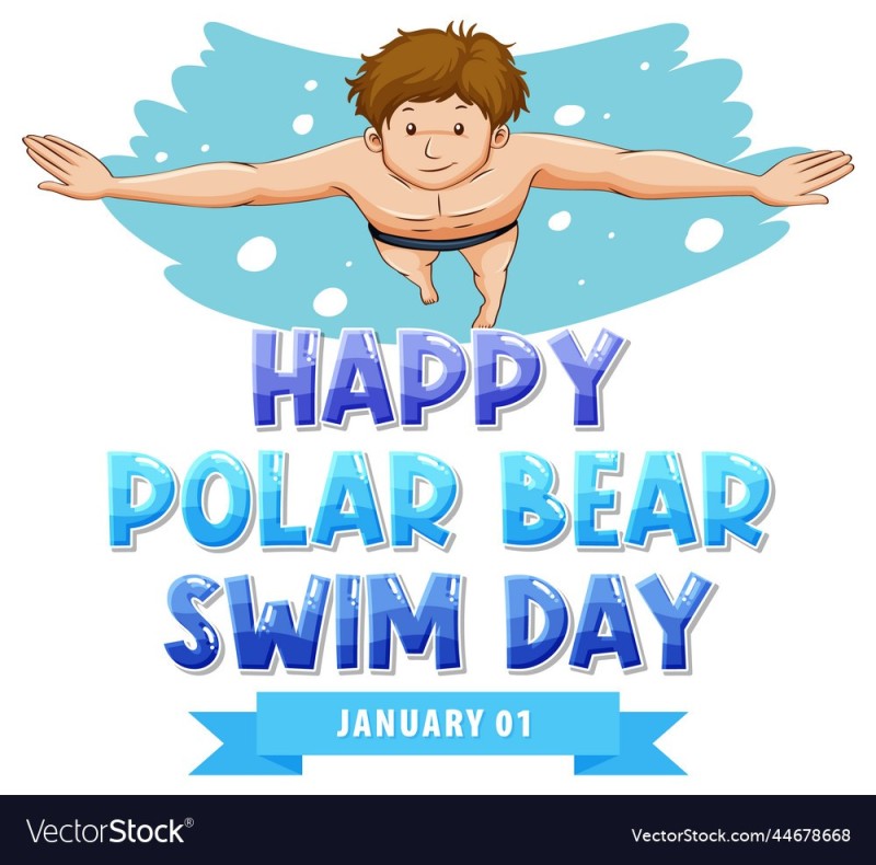 Create meme: swimming for children, polar bears, polar bear 