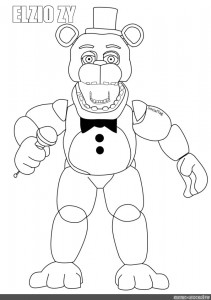 funtime freddy coloring pages