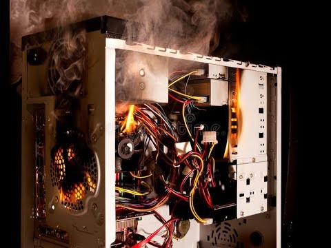 Create meme: burnt pc, a burnt-out computer, computer power supply
