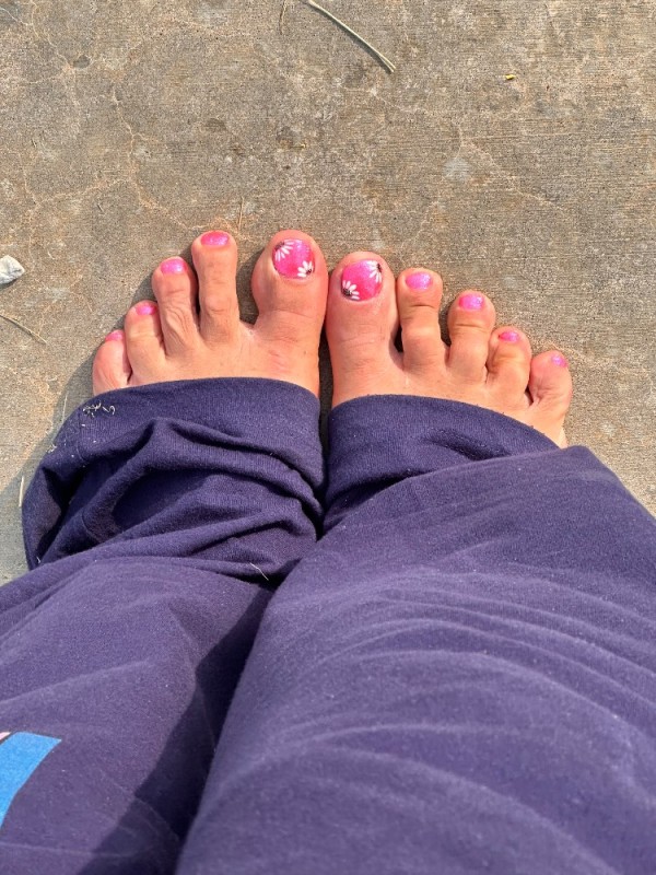 Create meme: pedicure, pedicure purple, pedicure pink