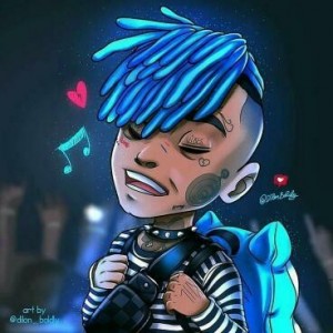 Create meme: xxtentacion art cartoon