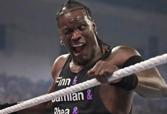 Create meme: R Truf the wrestler, wwe , r truth wrestler