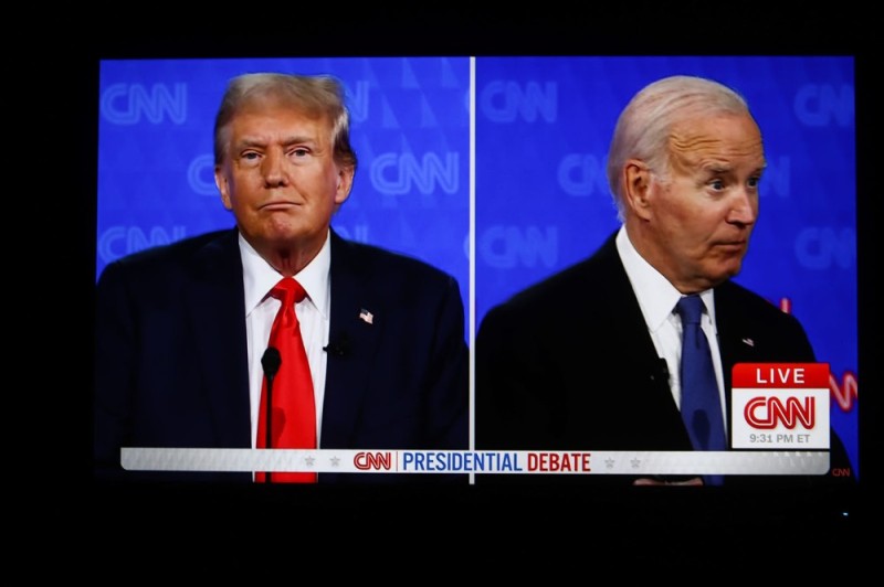 Create meme: donald j trump , Donald Trump and Biden, trump and biden