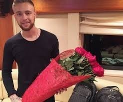 Create meme: egor creed with flowers, bachelor Egor Krid, Egor Krid rose