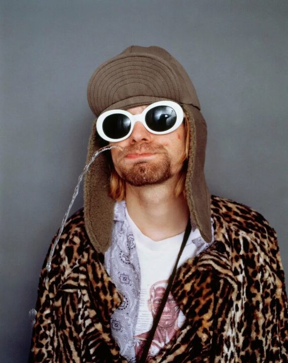 Create meme: Kurt Cobain , Kurt Cobain glasses, Cobain glasses