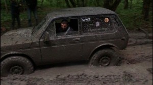 Create meme: Niva in the mud in the night, 4x4 Niva Russia tin, Niva and UAZ