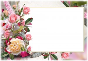 Create meme: frame with flowers for photoshop, flowers frame, floral frame