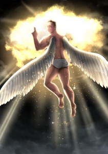 Создать мем: мужчина ангел с крыльями, ангел, крылья архангела