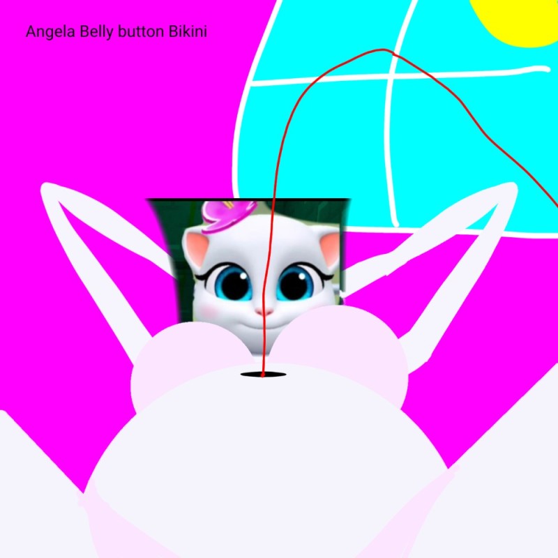 Create meme: angela the talking cat, my talking Angela , pregnant Angela