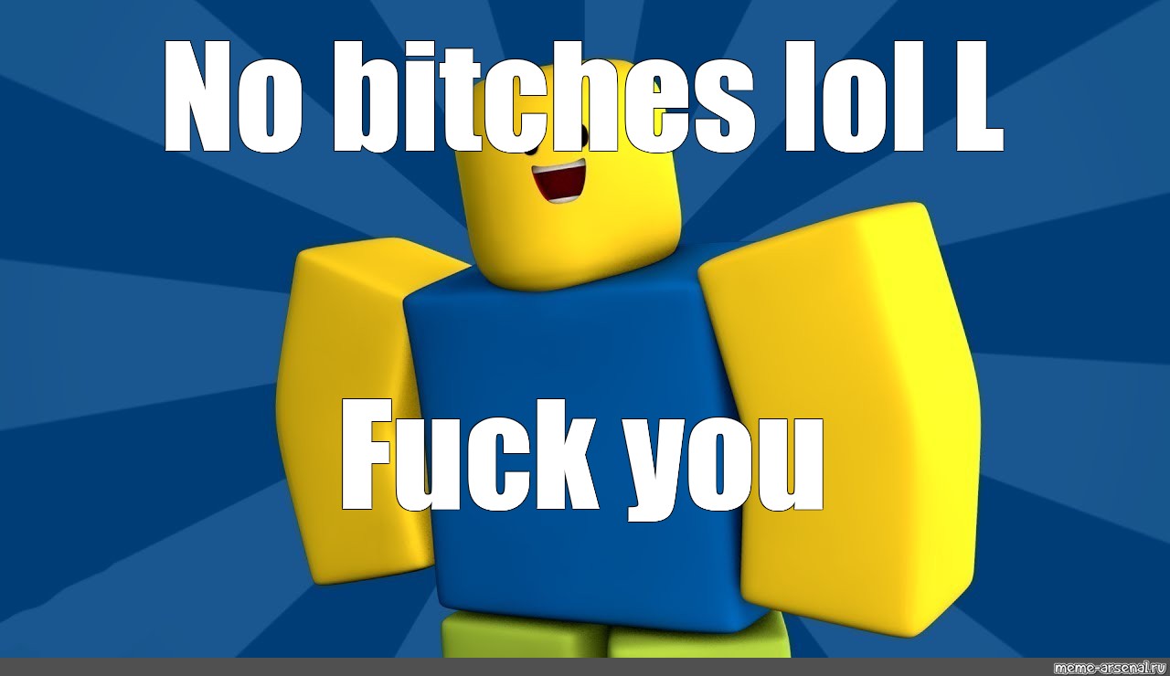 No Bitches Roblox Noob | Pin