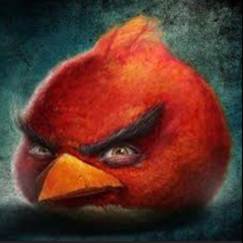 Создать мем: красный из энгри бердз, angry birds красный, злая птичка энгри бердз