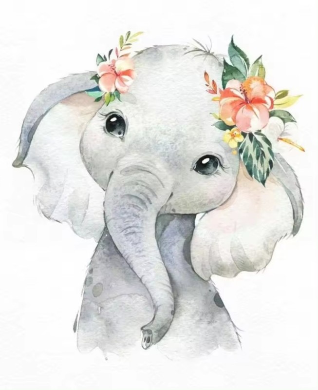 Create meme: the elephant is cute, cute elephant, cute elephants