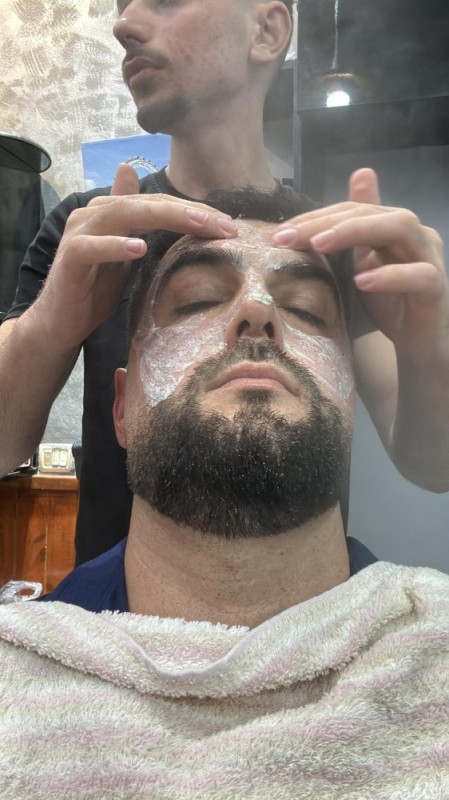 Create meme: male facial waxing, royal shaving, Royal barbershop shave