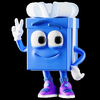 Создать мем: синий маскот, улыбающийся робот без фона, квадрат для детей