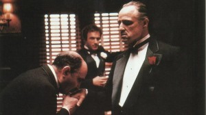 Create meme: Marlon Brando the godfather, godfather, don Corleone kissed his hand