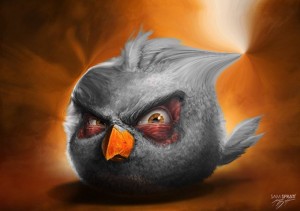 Create meme: The bird from the Angri Birds, angry birds ace fighter, The evil bird of the Angri Birds