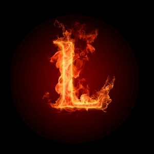 Create meme: fire letter l, fire letter f, letters
