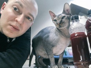 Создать мем: донской сфинкс кошка, oxxxymiron, кот оксимирона