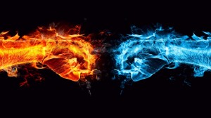 Create meme: fire and ice, flame, fire 2560 x 1440