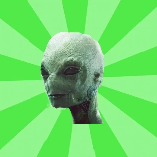 Create meme: We are aliens, alien , ren tv aliens