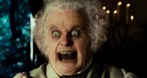 Create meme: Bilbo Baggins scary, Bilbo Baggins