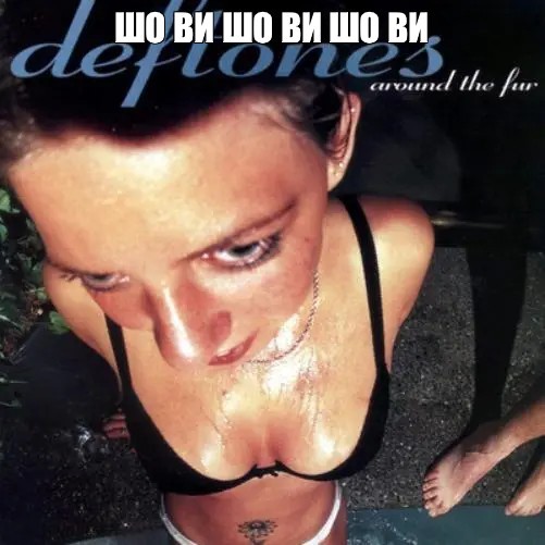 Создать мем: deftones around the fur, deftones be quiet and drive, обложка дефтонс around the fur