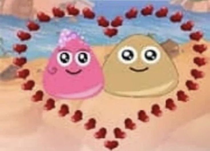 Create meme: games for two for girls, pou game, games for two