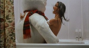 Создать мем: снеговик фильм 1997 сцена в ванной, фильм снеговик в ванной, jack frost 1997