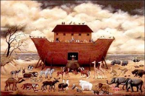 Create meme: Bible stories, the sheep in Noah's ark, nuh