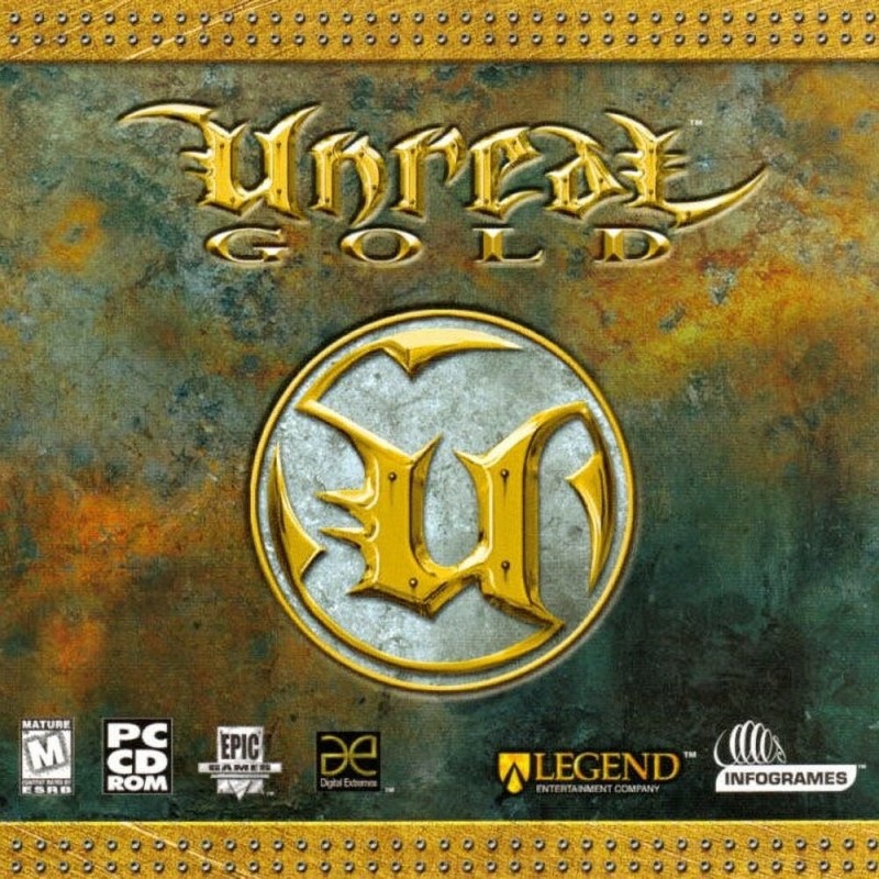 Create meme: Unreal Game Covers-1998, unreal gold game, unreal gold cover