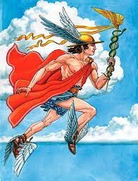 Create meme: Hermes God of ancient Greece, the god hermes in Greek mythology, the greek god hermes