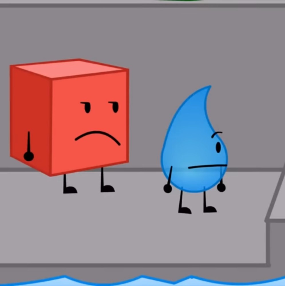 Create meme: teardrop bfdi, battle for dream island teardrop, bfdi characters