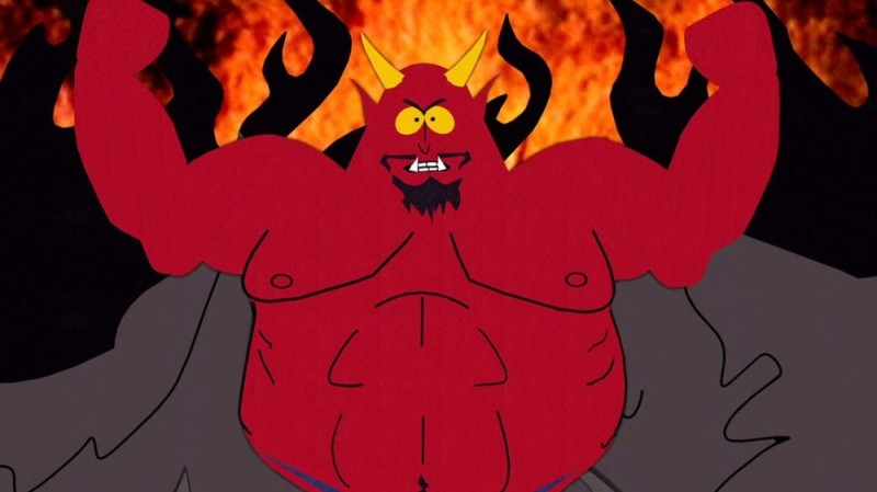 Create meme: Satan South Park, Satan South Park, Satan demon