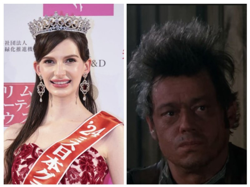 Create meme: a frame from the movie, the girl in the tiara, funny similarities 