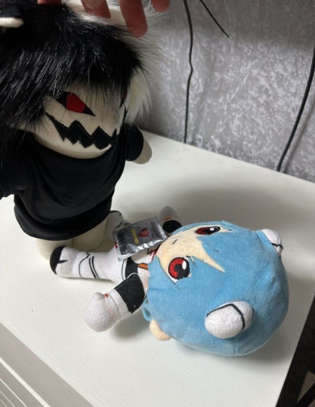 Create meme: ayanami rei plush toy, plush anime toys, plush toy