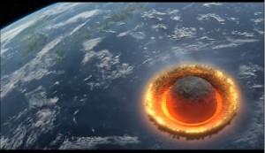 Create meme: meteorite, the end of the world 2017, planet