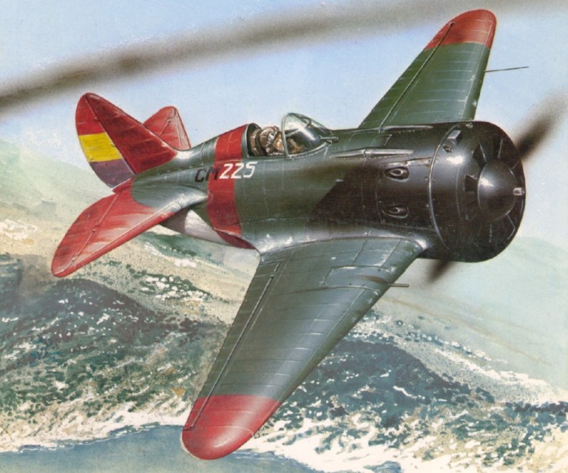 Create meme: i-16 type 10 1/48 ark models, soviet fighter aircraft i16, aviation of the Second World War