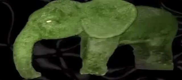 Create meme: the green elephant, green elephant meme, elephant made of moss
