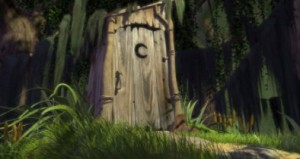 Create meme: the house of Shrek 1920 1080, Shrek, Shrek comes out of the toilet