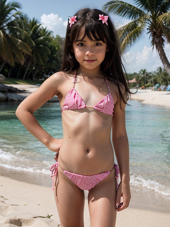 Create meme: kids bikini, little bikini model, bikini for children