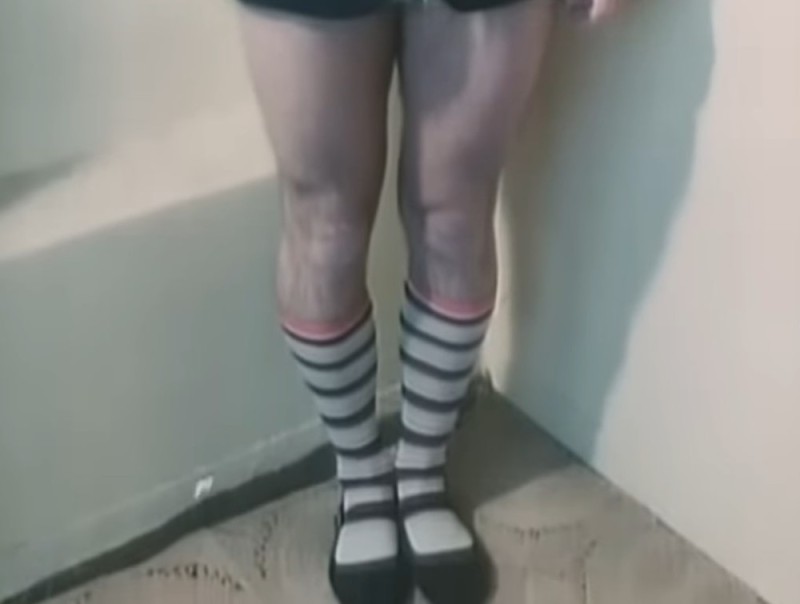 Create meme: striped knee socks, striped stockings, men's leggings