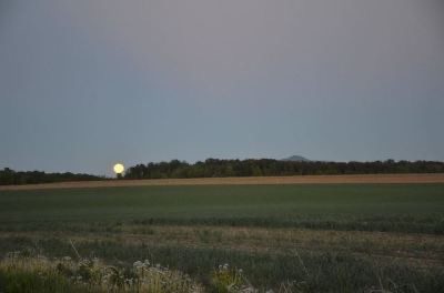 Create meme: beautiful moon , landscape sky, moonrise