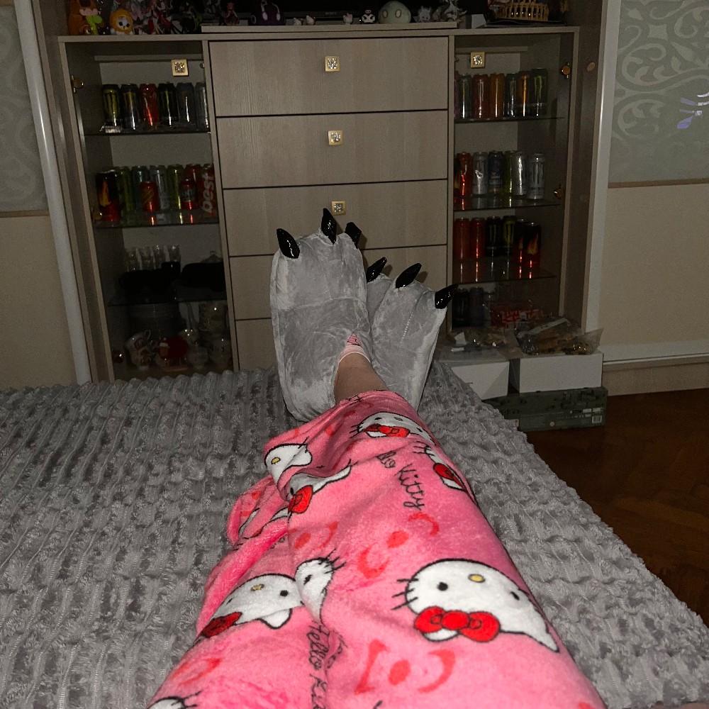 Create meme: warm pajamas, Slippers, homemade plush slippers