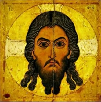 Create meme: icon of the Savior, The icon of Jesus Christ was saved by man-made, Saved by the icon