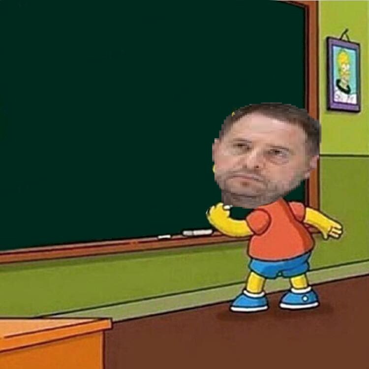 Create meme: bārts simpsons, Bart Simpson writes on the blackboard, people